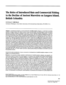 The Roles of Introduced Rats and Commercial Fishing