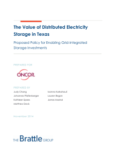 The Value of Distributed Electricity Storage in Texas