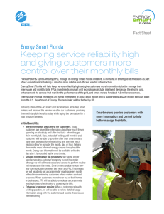 Keeping service reliability high and giving customers more Energy Smart Florida