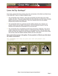 Lions led by donkeys?