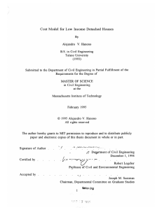 Cost  Model  for  Low  Income ...