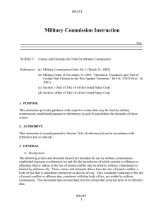Military Commission Instruction