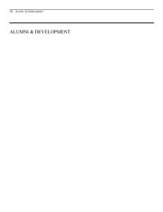 ALUMNI &amp; DEVELOPMENT 50     Alumni &amp; Development