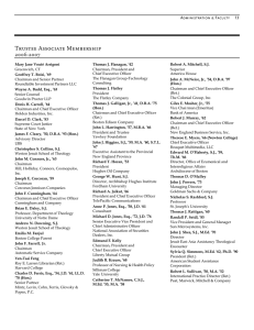 Trustee Associate Membership 2006-2007 Administration &amp; Faculty 13