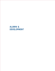 ALUMNI &amp; DEVELOPMENT