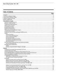 Table of Contents Page