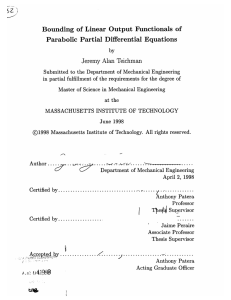 Bounding  of  Linear  Output Functionals  of