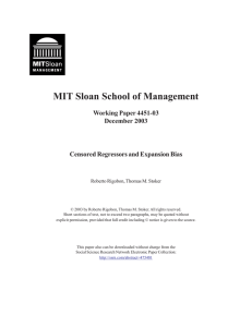 MIT Sloan School of Management Working Paper 4451-03 December 2003