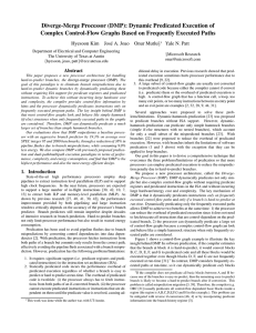 Diverge-Merge Processor (DMP): Dynamic Predicated Execution of