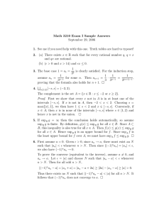 Math 3210 Exam I Sample Answers September 29, 2006