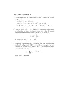 Math 5710, Problem Set 1 independent: