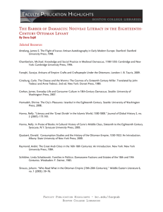 The Barber of Damascus: Nouveau Literacy in the Eighteenth- Selected Resources