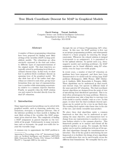 Tree Block Coordinate Descent for MAP in Graphical Models