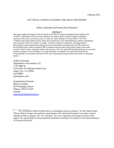 February 2011  NET FISCAL STIMULUS DURING THE GREAT RECESSION