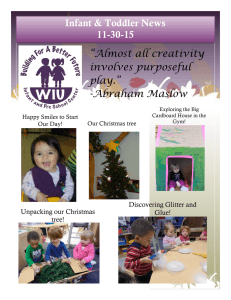 Infant &amp; Toddler News 11-30-15 “Almost all creativity involves purposeful