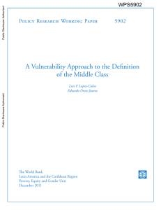 A Vulnerability Approach to the Definition of the Middle Class 5902