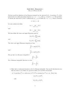 Math 6210 - Homework 1 Due at 4 PM on 9/1/05