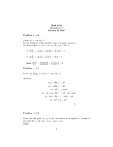 Math 6220 Homework 1 January 26 2007 Problem 1.1.4.3