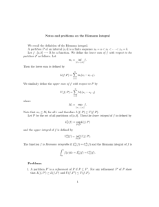 Notes and problems on the Riemann integral