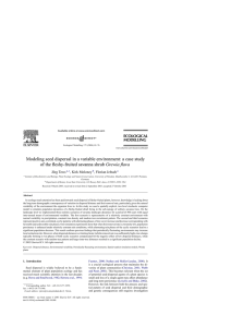 Modeling seed dispersal in a variable environment: a case study