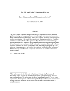 Barry Eichengreen, Kenneth Kletzer, and Ashoka Mody Revised, February 21, 2005