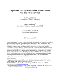 Empirical Exchange Rate Models of the Nineties: