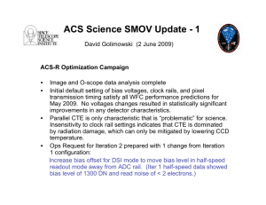ACS Science SMOV Update - 1