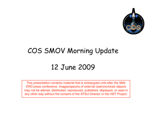 COS SMOV Morning Update 12 June 2009