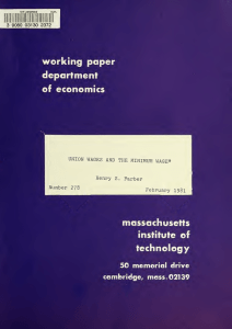 working paper department economics