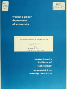 working paper department economics