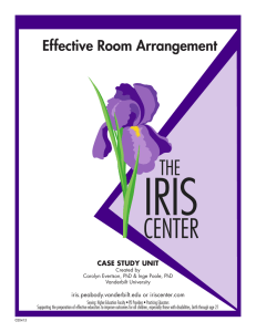 IRIS CENTER THE Effective Room Arrangement