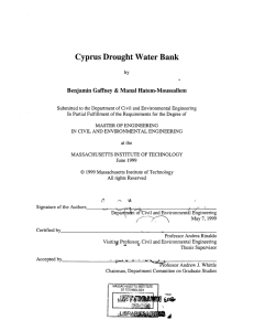 Cyprus Drought Water Bank Benjamin Gaffney  &amp; Manal Hatem-Moussallem