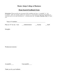 Monte Ahuja College of Business  Dean Search Feedback Form