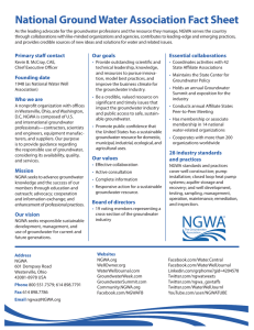 National Ground Water Association Fact Sheet