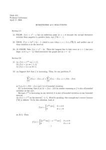 Math 414 Professor Lieberman April 17, 2003 HOMEWORK #11 SOLUTIONS