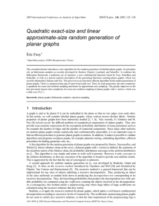 Quadratic exact-size and linear approximate-size random generation of planar graphs ´
