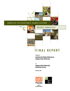 F i n a l   R e p... Institute for Natural Resources Oregon State University Extension Service