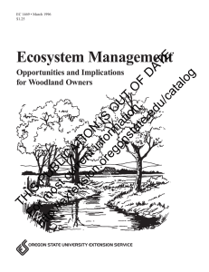 Ecosystem Management DATE. OF OUT