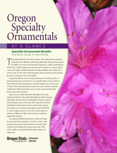 Oregon Specialty Ornamentals T