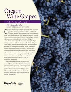 O Oregon Wine Grapes
