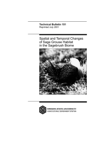 Spatial and Temporal Changes of Sage Grouse Habitat in the Sagebrush Biome
