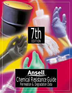 7th Chemical Resistance Guide Permeation &amp; Degradation Data EDITION