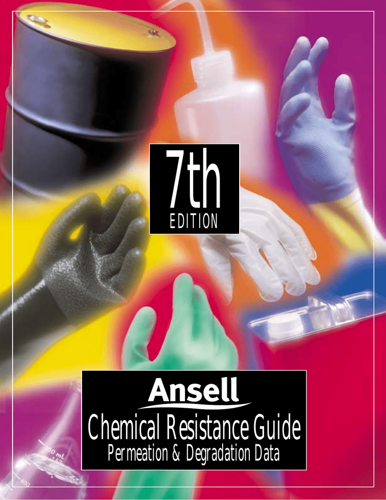 Ansell Chemical Chart