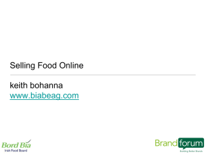 Selling Food Online keith bohanna www.biabeag.com
