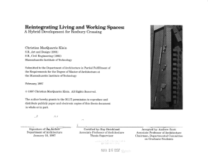 Reintegrating Living and Working Spaces: A
