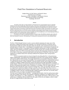 Fluid Flow Simulation in Fractured Reservoirs