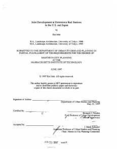 Joint  Development  at Downtown Rail  Stations U.S.