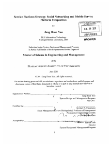 Service  Platform Strategy:  Social  Networking  and... Platform Perspectives 0 Jang Hoon  Yoo