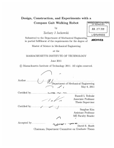 by Design,  Construction,  and  Experiments  with ... Compass  Gait  Walking  Robot JU.292017]