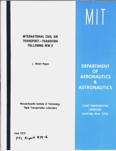 INTERNATIONAL  CIVIL  AIR TRANSPORT-TRANSITION FOLLOWING  WW  II